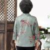 Yuzhaolin Women's Middle-Aged & Elderly Lapel Shirt