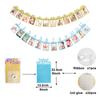 16.4ft Baby Photo Banner for Newborn 12 Month Growth Picture Display Hanging Sign Garland Growth Photo Booth Props for