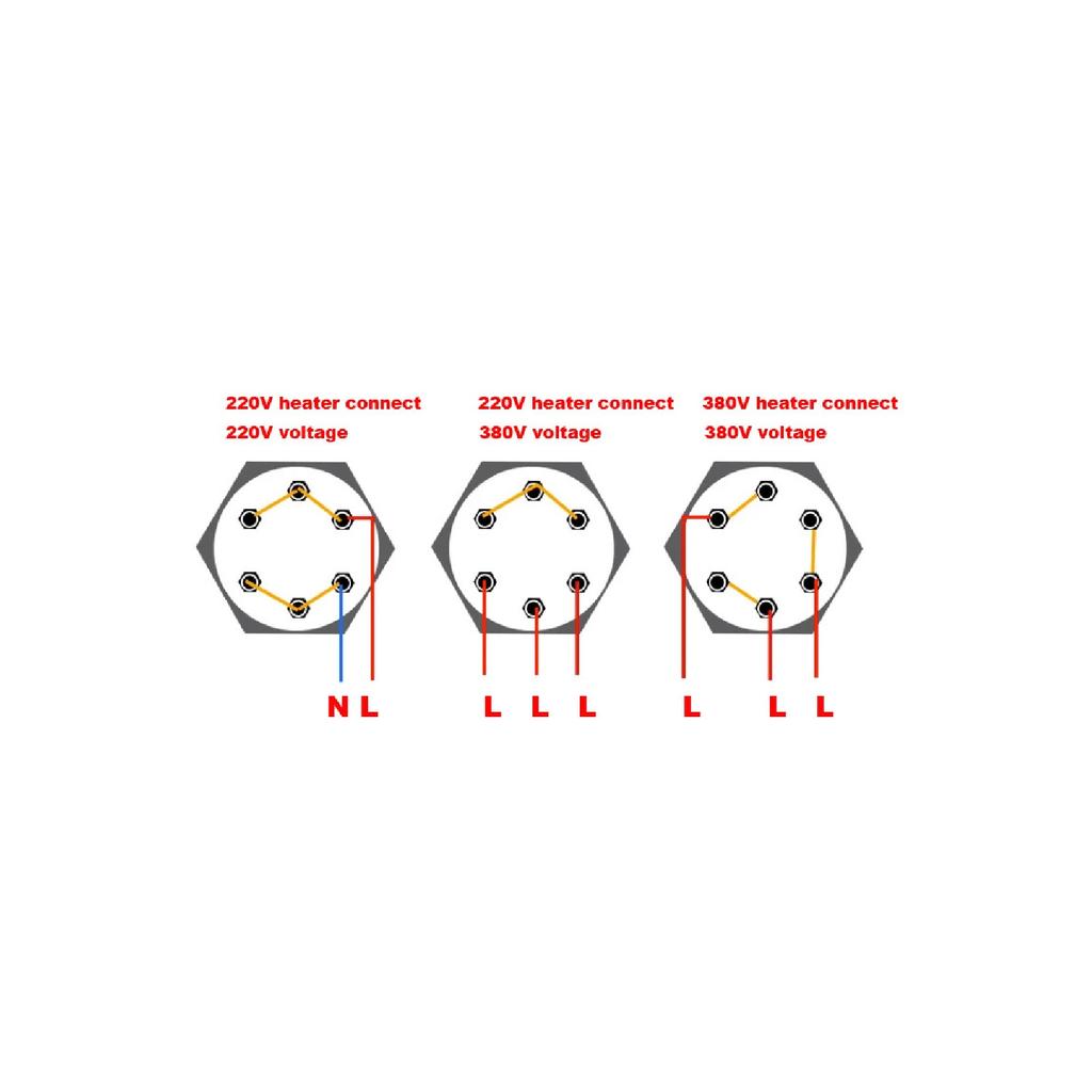 SNDHEATER Hot Water Resistance Flexible Heater Spare Parts DN40 DN32 DN50 304SS Ground Screwed Fast Heating Rod 3KW/6KW/9KW/12KW