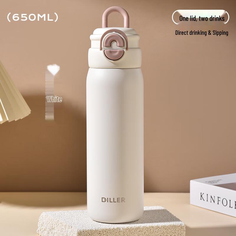 Dilebell 316 Stainless Steel Dual-Drink Insulated Bottle