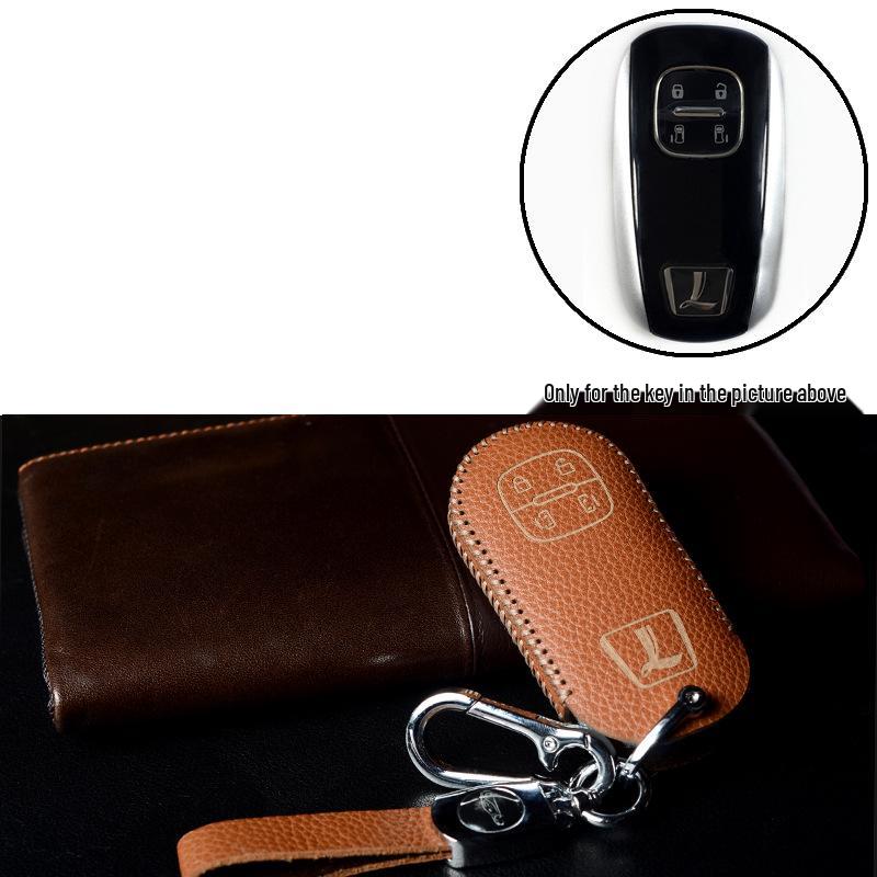 Genuine Leather Key Protector for Luxgen U7/MPV Big 7 and U6 Na 5/S5