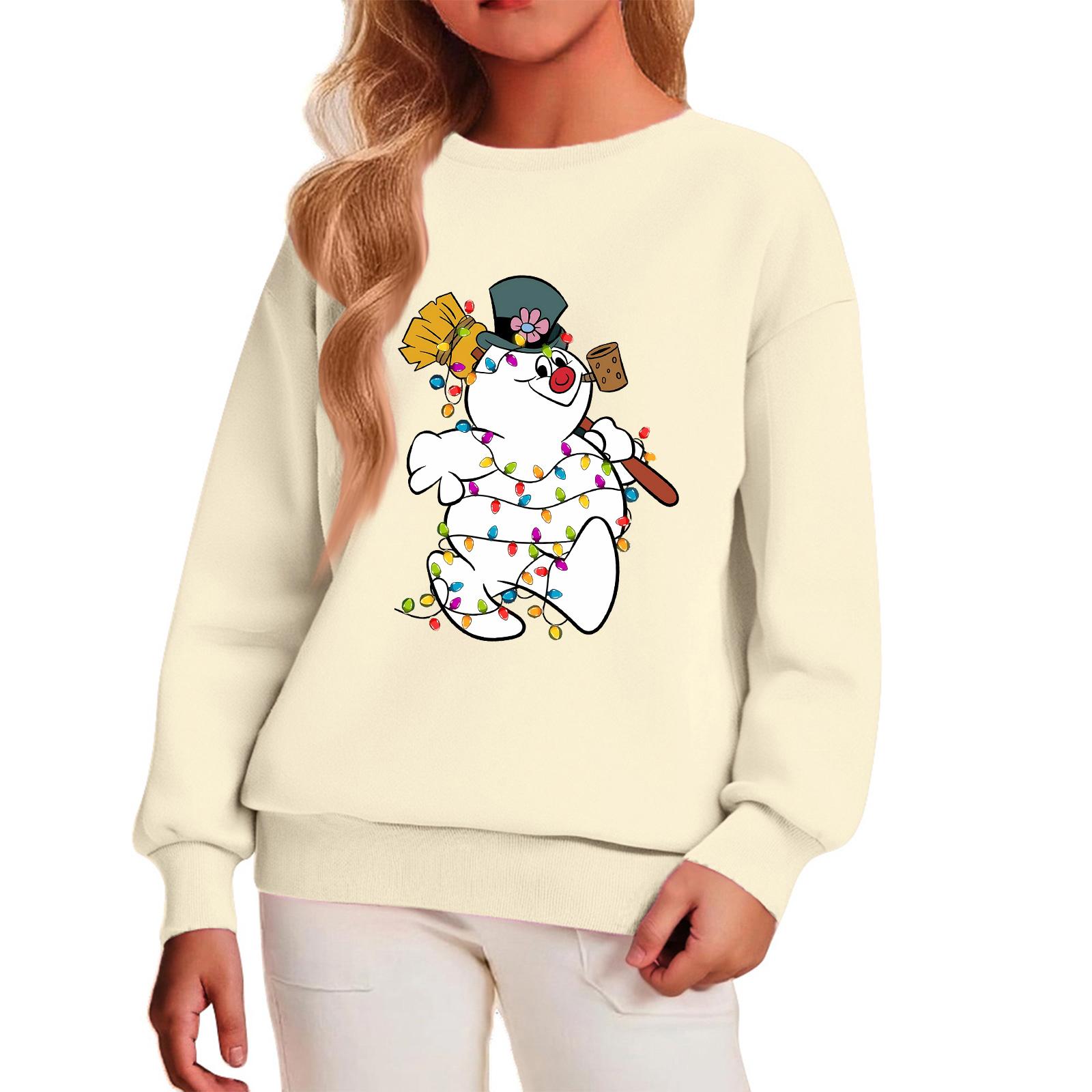 

Детский повседневный пуловер с круглым вырезом и принтом, с длинными рукавами и капюшоном 130