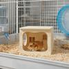 Dwarf Mouse Tunnel Climbing Structure Wooden Hamster House Chew-Proof Stackable Hamster Villa Detachable Mouse Habitat Exercise