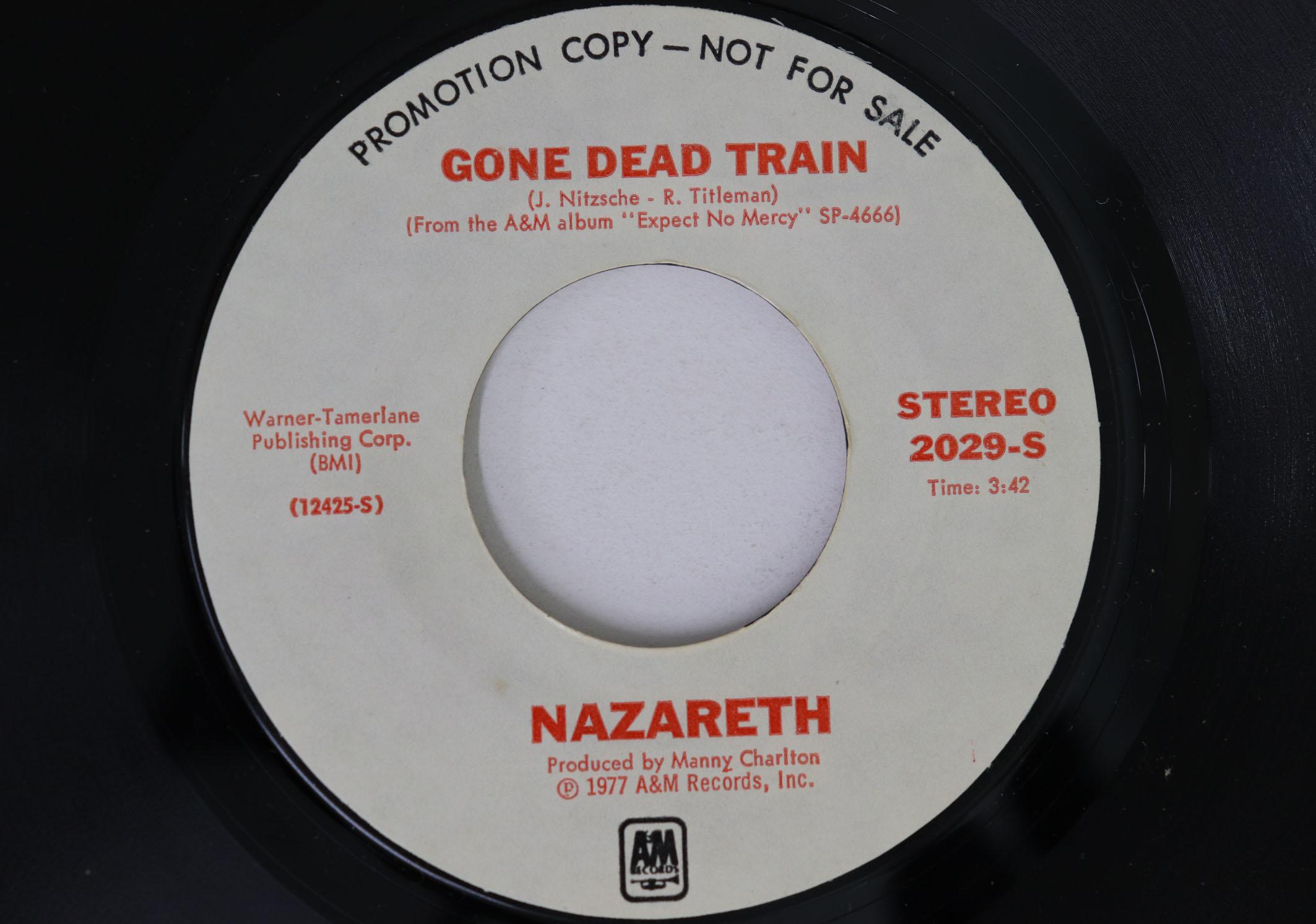 

7inch Record NAZARETH Gone Dead Train 2029PROMO AM 1977 US Rock Used
