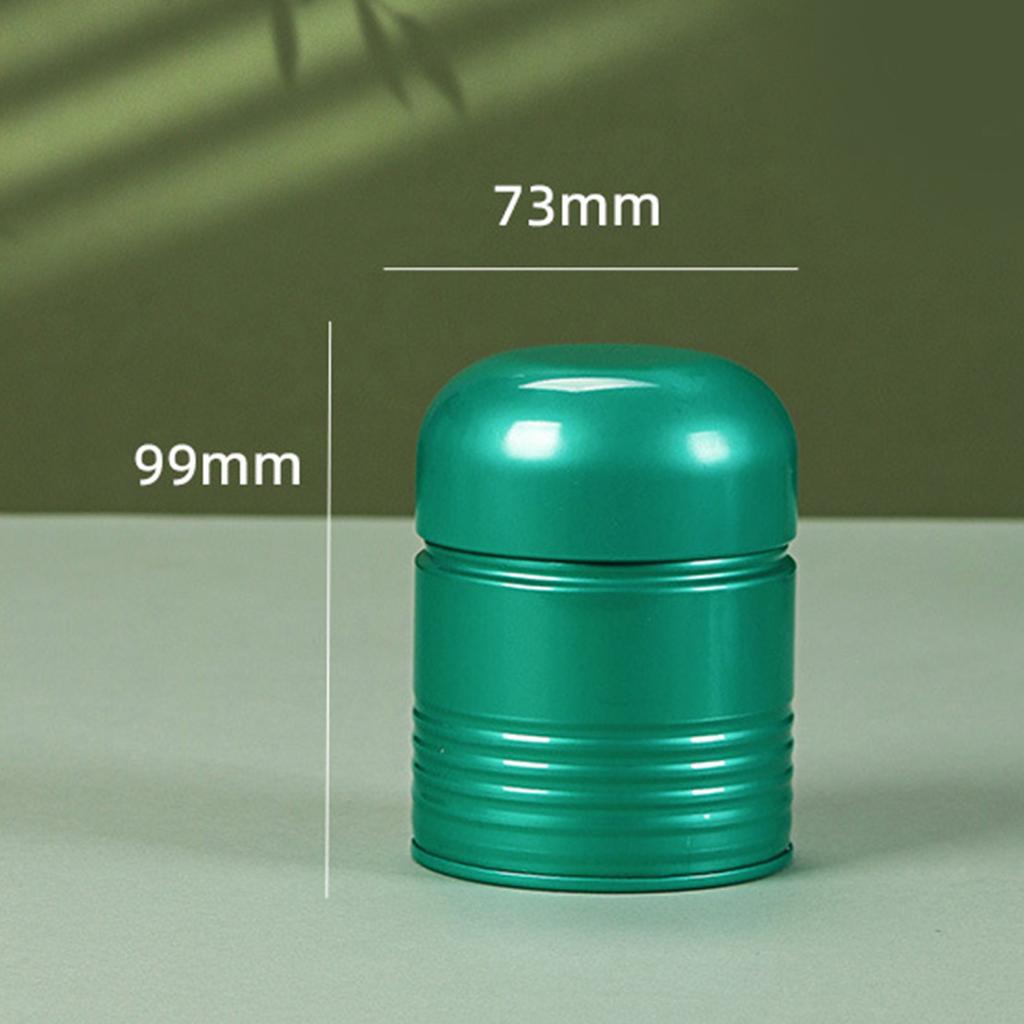 Portable Metal Tea Canister Sealed Container Tinplate Tea Box Tea Storage Container Tea Jar for Home or Office Use