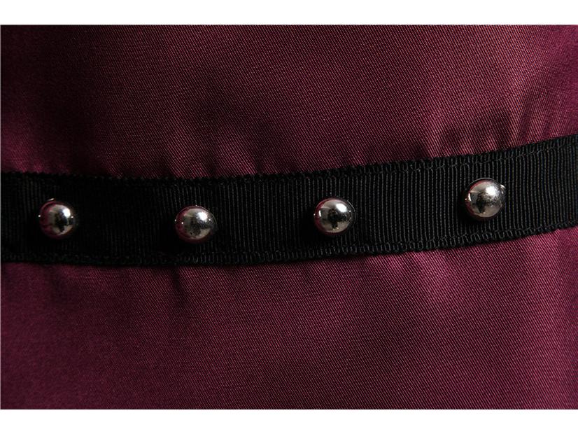 Cămașă cu mâneci lungi cu guler turn-down, cu nituri și aplicații, mărime europeană pentru bărbați - Costum de scenă Toamnă/Iarnă 2020 C99