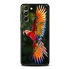 Custodia per Telefono Uccello Pappagallo Per Samsung Galaxy S26 Ultra S25 Plus S24 FE S23 S22 5G S21 S20 Cover Nera Morbida