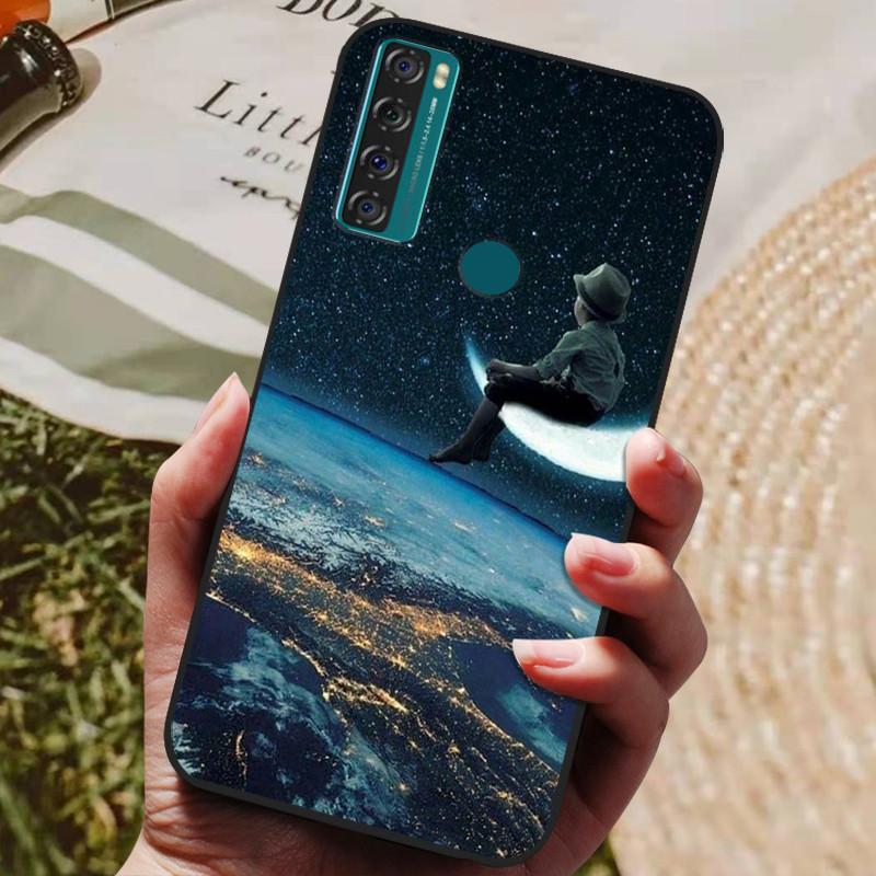 Para TCL 20 SE Funda Silicona Lobo León Genial Suave Cubierta de Teléfono para TCL 20 SE Funda 20SE 6.82'' Funda Linda TPU Coque Protectora 2021