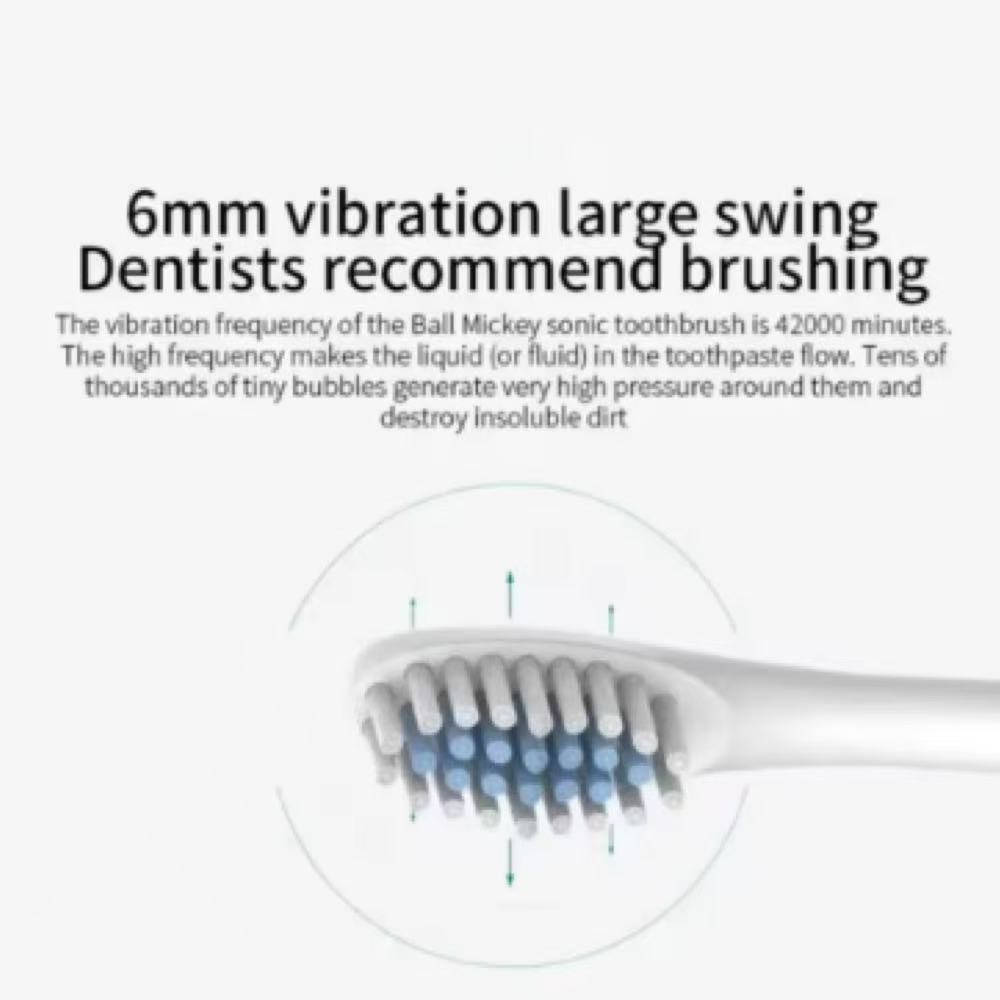 Electric Ultrasonic Toothbrush Six Speed Mode Home Soft Hair USB Charging Waterproof Adult Tooth Cleaner Automatic Couple Set