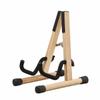 Compact Wooden Guitar Stand Freestanding Triangular Portable