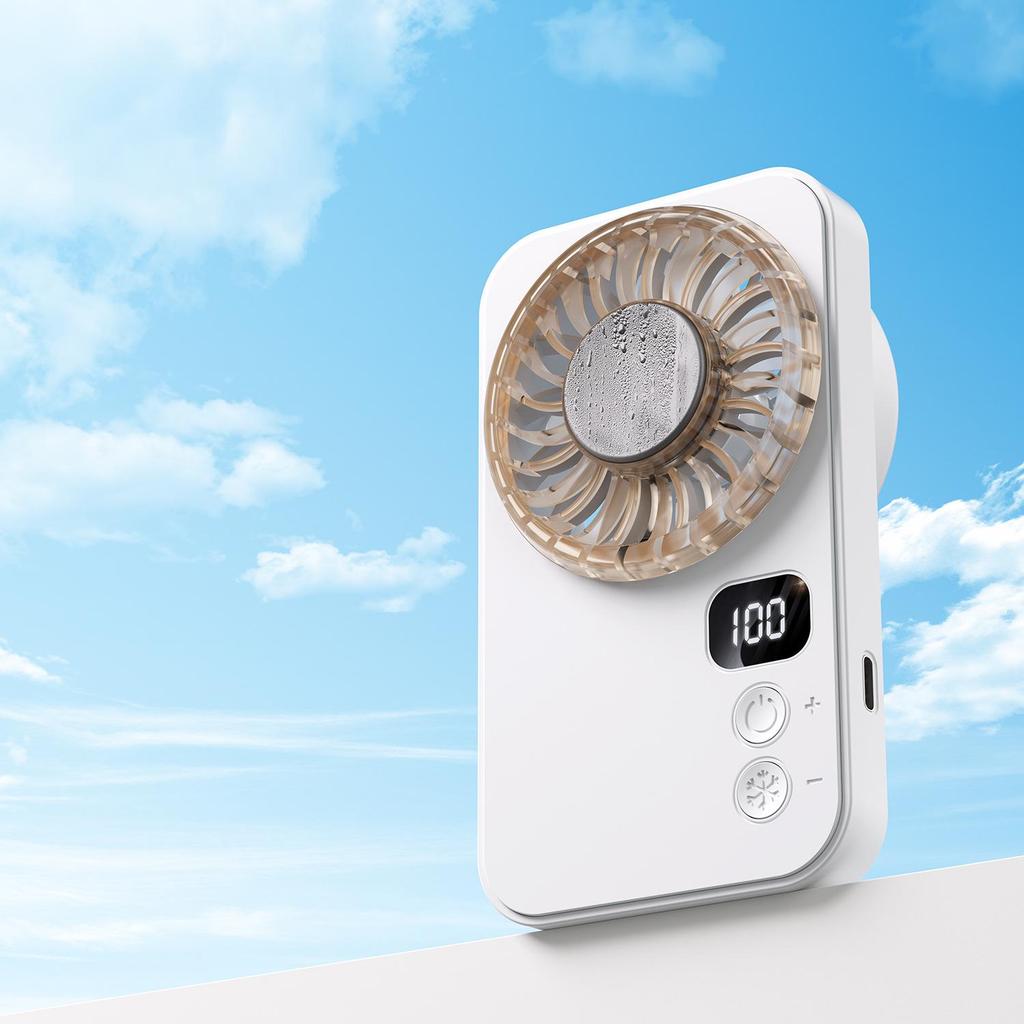 Ice Pack Portable High-Speed Cooling Fan for Outdoor & Home Use, Large Fan with Customizable Logo