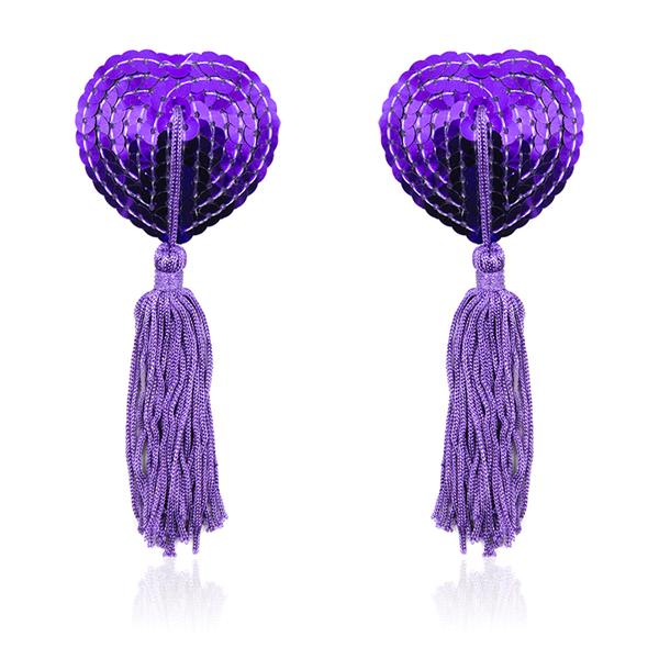 Multi-color Sexy Invisible Silicone Lingerie Sequin Tassel Nipple Stickers