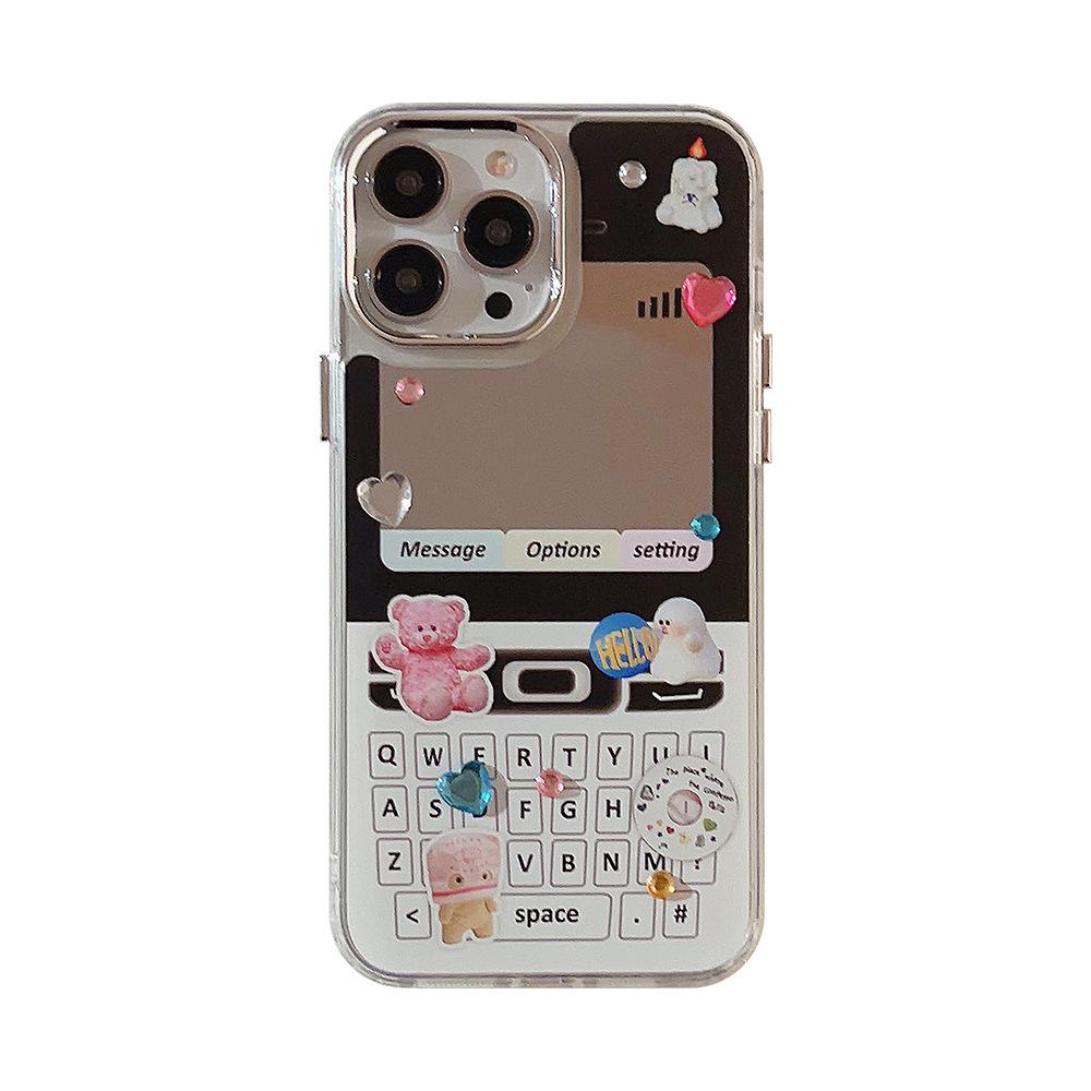 Plating Mirror Y2k Phone 13Pro Max Suitable for IPhone 16 IPhone Case 11 Retro Cute 15