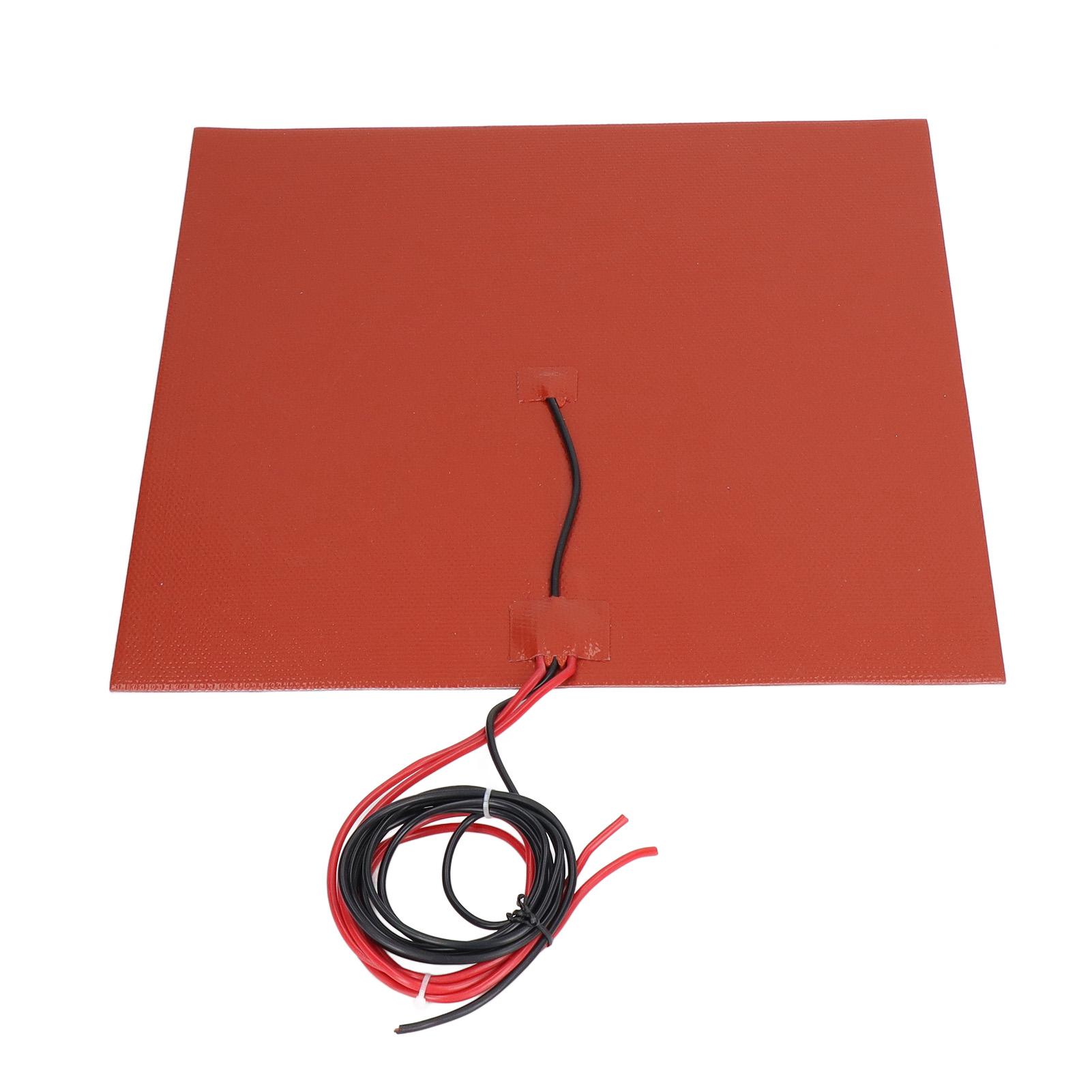 

3D Printer Heating Pad 450W 350mm Side Length Safe 100K Thermistor Strong Adhesive Silicone Heater Pad for Hot Bed DC