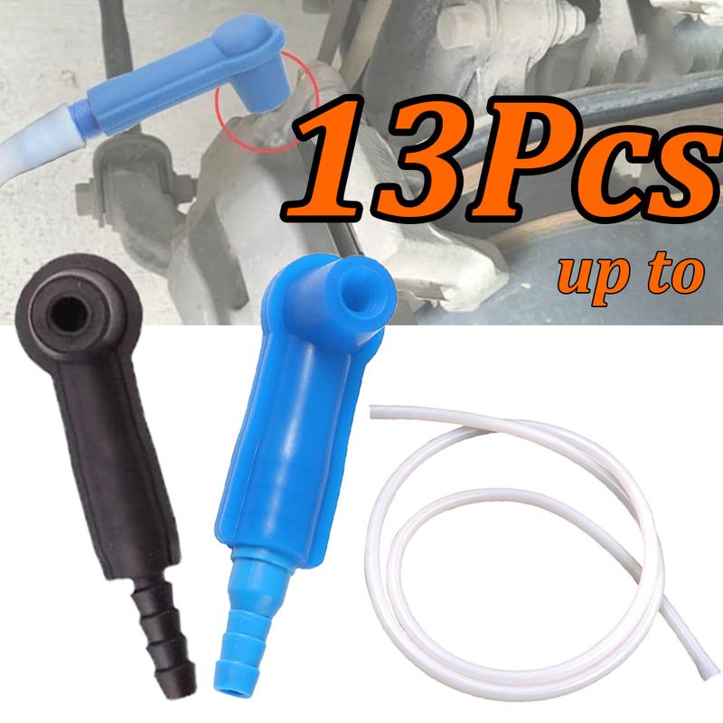 13-1Pcs Car Brake Fluid Oil Replacement Tool With Hose Pipes Auto Clutch Oil Exchange Pump Oil Brake Kit Oil Bleeder Connectors