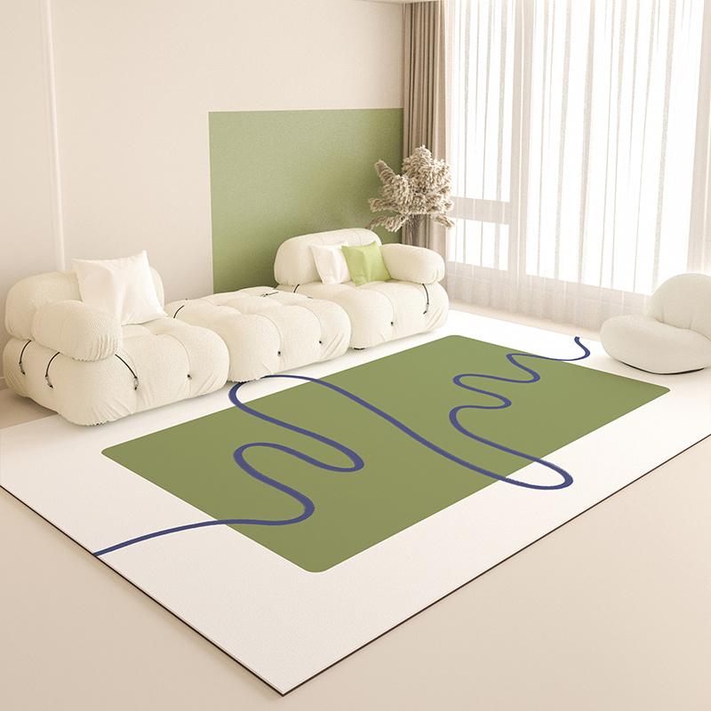 Summer Carpet Bedroom Mat Floor Mat Light Luxury Living Room Sofa Anti-Slip  Easy Care Blanket Home Decoration