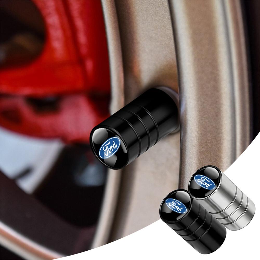 For Honda cco4Pcs Metal Car Wheel Tire Valve Cap Dustproof Cover Accessories For Ford Focus MK2 mk3 Fiesta mk7 Ranger Mondeo mk4 S-MAX Kuga