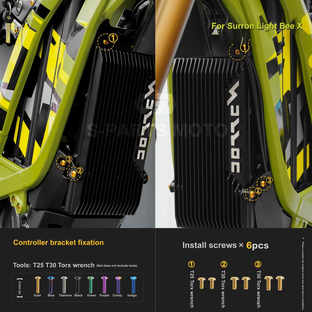 Motorcycle Refit For Surron Light Bee X 2025 model titanium alloy Screw Complete vehicle