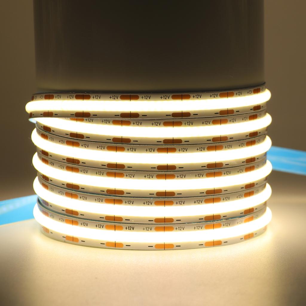 DC 12V 24V COB LED Strip IP20 3000K 4000K 6000K Flexible LED Tape 320/480/528 LEDs/M Home Decor Lighting 0.5M-5M