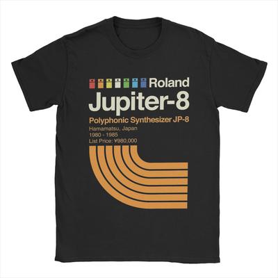 Koszulka Męska Jupiter 8 Pozioma Roland Zabawne Bawełniane Koszulki Okrągły Dekolt Krótki Rękaw T-Shirt 4XL 5XL 6XL Topy
