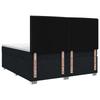 Box Spring Bed with Mattress Black 200 X 200 Cm Fabric