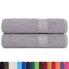 VidaXL Serviettes de bain 2 pcs gris 100x150 cm 360 g/m² 100% coton, serviette, ensemble de serviettes de bain, serviette 136836