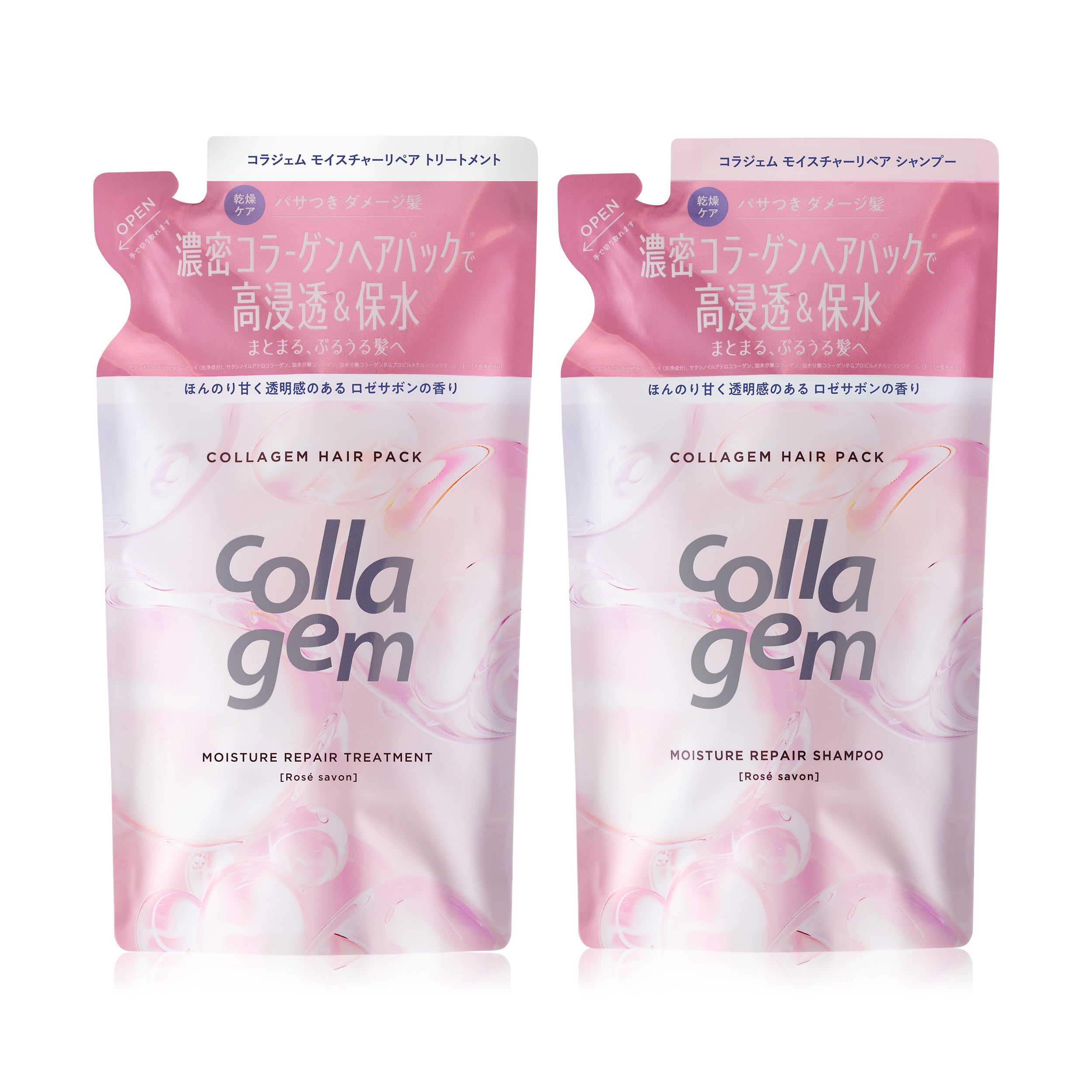 

Набор шампуня и кондиционера Collagem для пополнения, Восстановление увлажнения розовый