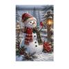Santa Claus Christmas Garden Flag Single-sided Printing Elk Snowman House Yard Flag Large Banner Outdoor Decoration