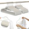 Set of MAGIC VELVET Velvet Hangers, 20 Pcs., White