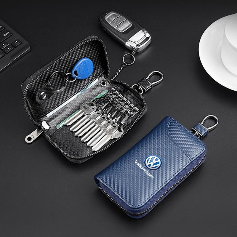 Carbon Fiber Car Driver's Licence Organiser Insurance Card Holder Wallet Purse for Volkswagen Vw Passat Jetta Polo Touran Golf zq4