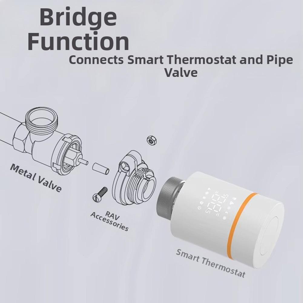 TRV Radiator Valve Adapter Connector for M30 X 1 5 Valves Compatible with X 1 5 Models for Improved Heating Regulation