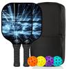 Pickleball Paddle Fiberglass Training Racket Lightweight Durable Outdoor Sports Toy