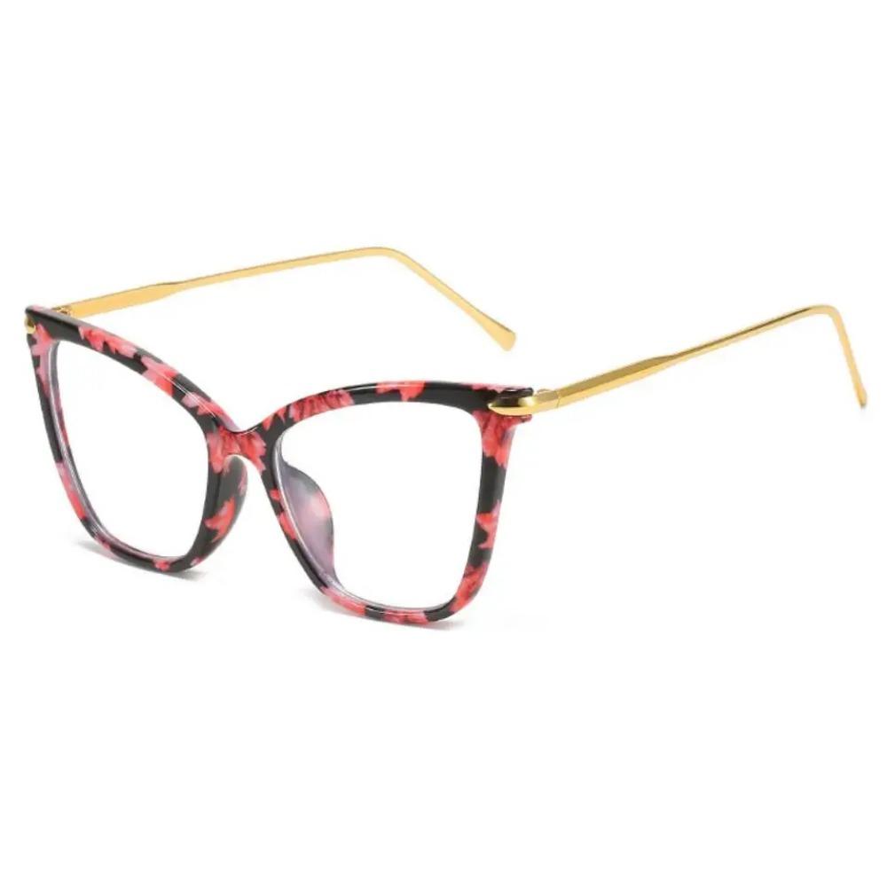 

Модные очки для чтения «кошачий глаз» для женщин, рецептурные линзы, большие женские прозрачные очки, очки для пожилых читателей, оправы для очков +275