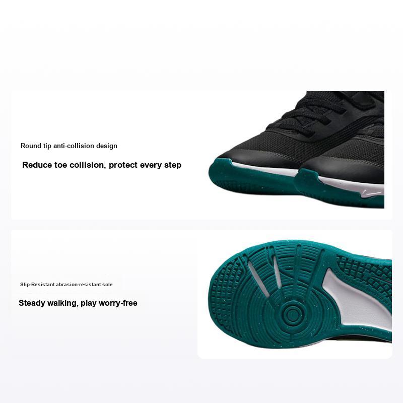 Nike Omni Multi-Court PS Black Barely Volt Kids Sneakers Bright-Spruce White DM9026-003