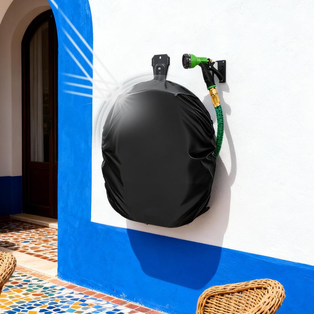 Wall-mounted Garden Hose Protector Cover 420D Oxford Cloth Hose Dustproof Bag Waterproof Hose Case for Outdoor Garden