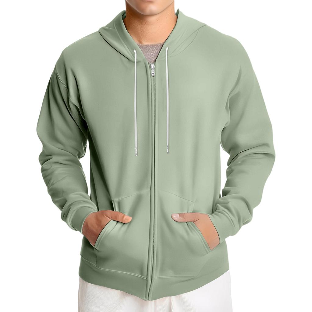 Men's Loose-fitting Casual Hooded Drawstring Jacket