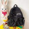 Schoolbag Large Capacity Oxford School Bag Female Anti-splashing Light Cute Contrast Color Backpack Simple Casual Folded Student Backpack