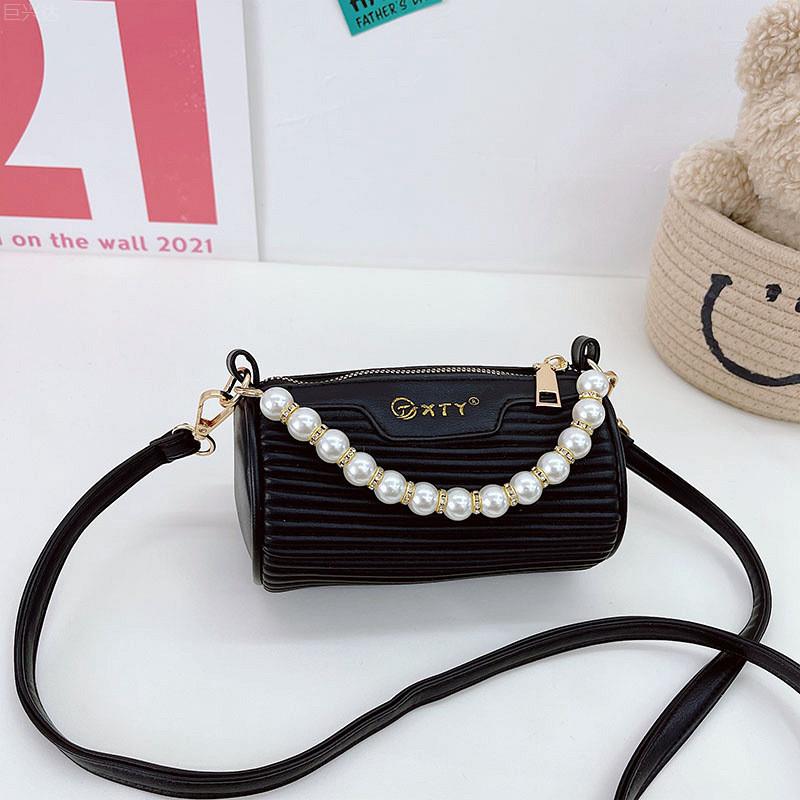 Trendy Mini Parent-child Shoulder Bag Fashionable Cute Pearl Bucket Bag Stylish Design