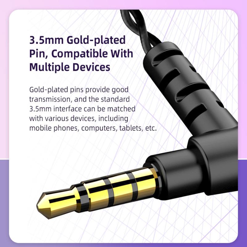 QKZ SK3 Dynamic Ring HiFi Headset with Wheat Wire Control Mobile Phone Computer Game In -ear Sports Music Headset