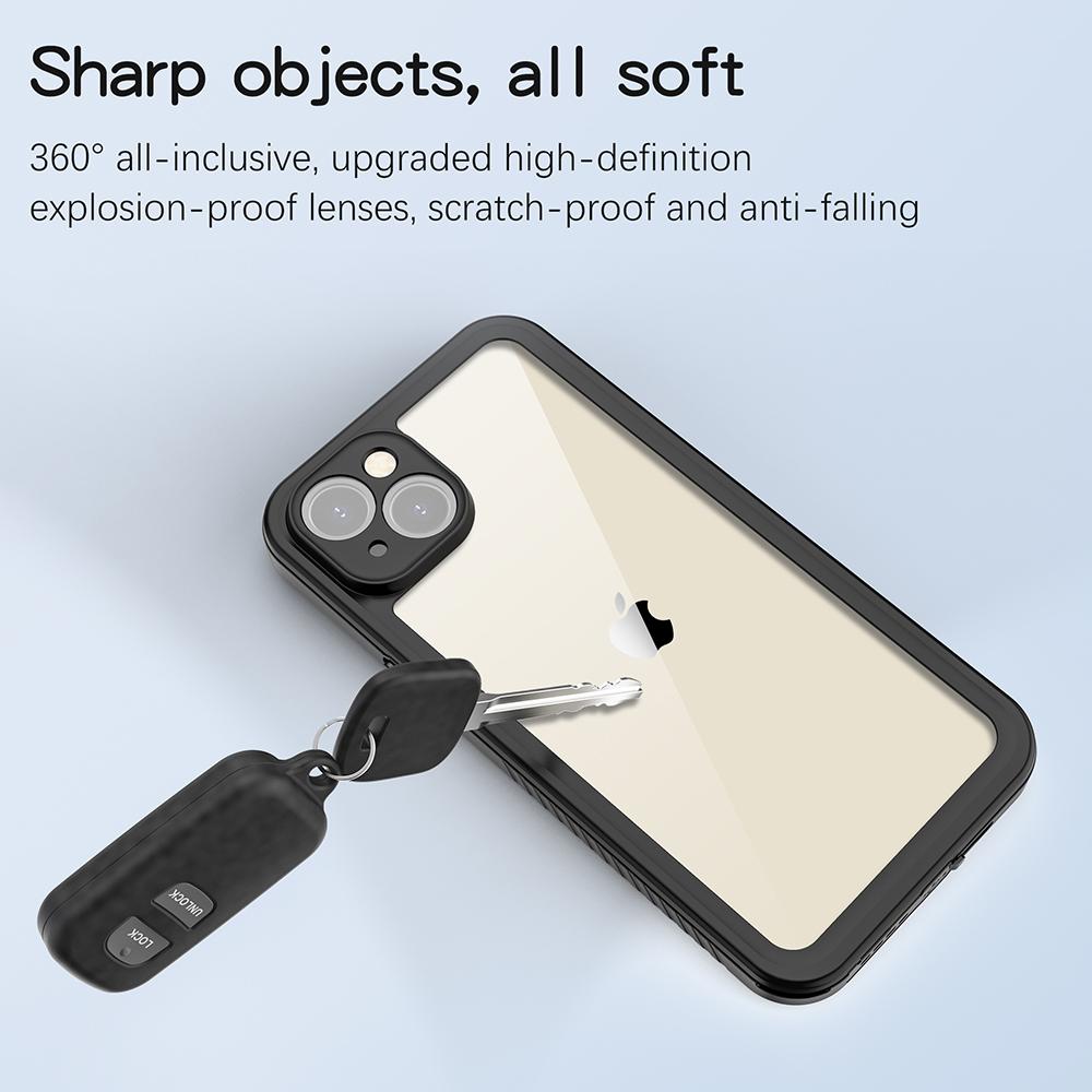 REDPEPPER FS Series for iPhone 15 Plus All-inclusive Phone Case IP68 Waterproof Dustproof Snowproof Clear Cover