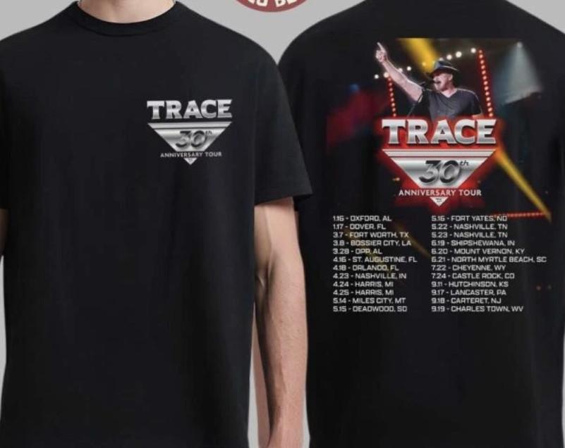Trace Adkins 30th Anniversary Tour 2026 North America City TShirt Unisex T-Shirt M