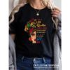 Black Queen African Melanin Women Funny Print T-shirt Girl 90s Summer Casual Harajuku Tops Tee Female Streewear Clothes