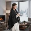 Washable Electric Heated Blanket Windproof Heating Large Shawl Warm Heating Scarf  Outdoor