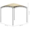 Pavilion 3x3x2.65 M Cream 180 G M²