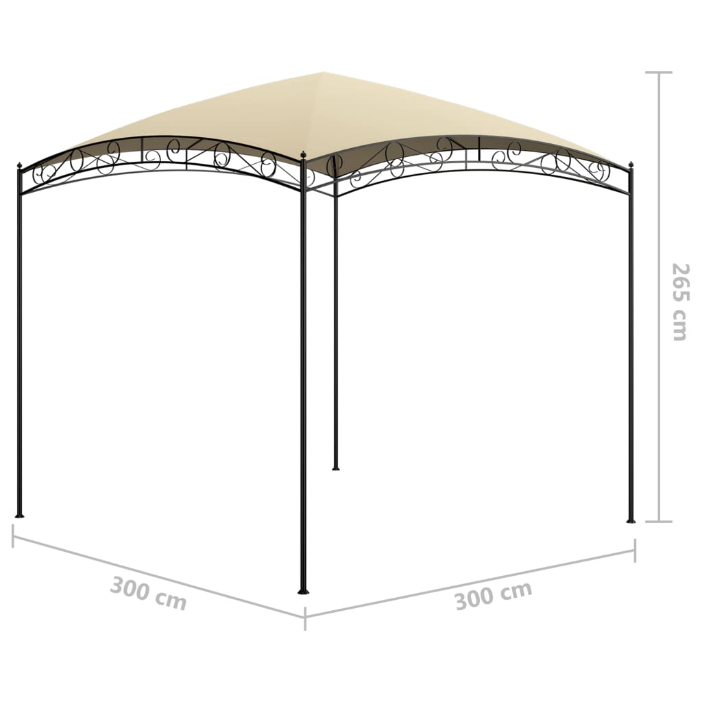Pavilion 3x3x2.65 M Cream 180 G M²