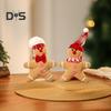 1/2Pcs Christmas Gingerbread Man Doll Plush Stuffed Doll Toy Gingerbread Pendant Christmas Tree Hanging Decorations for Fireplace Display