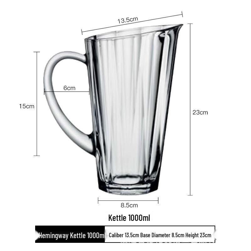 VAKADA Glass Cold Water Pitcher