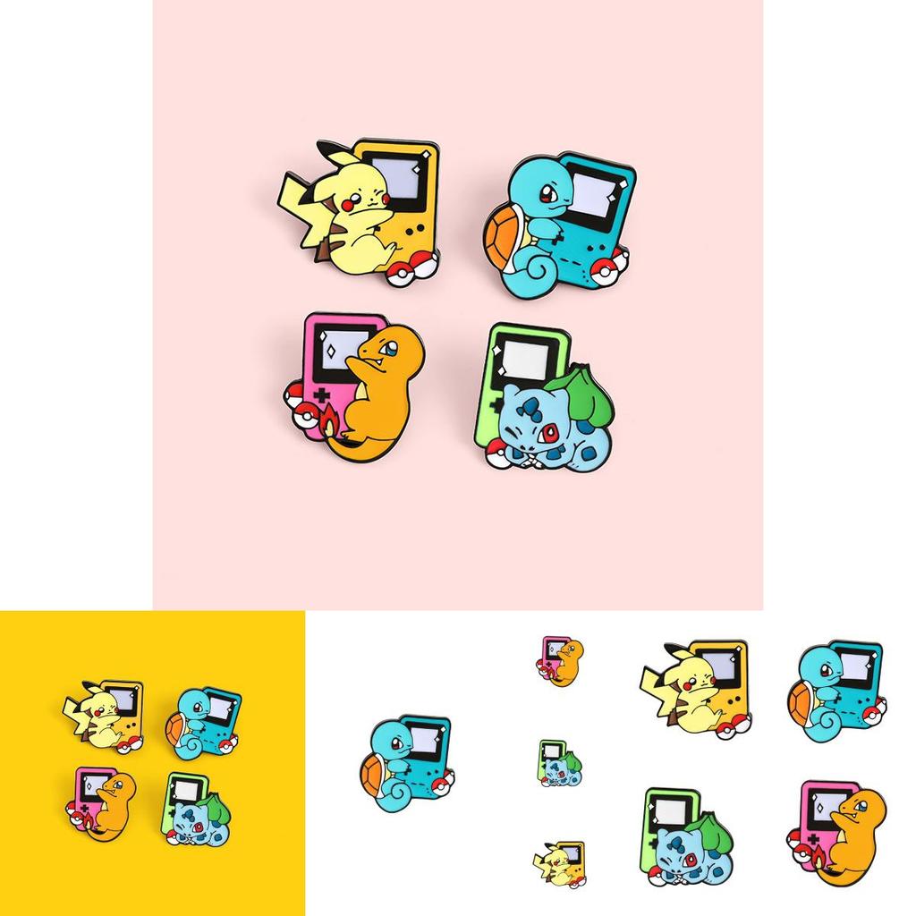 Charming Cartoon Character Brooch Stunning Alloy Design For Game Console Lovers
