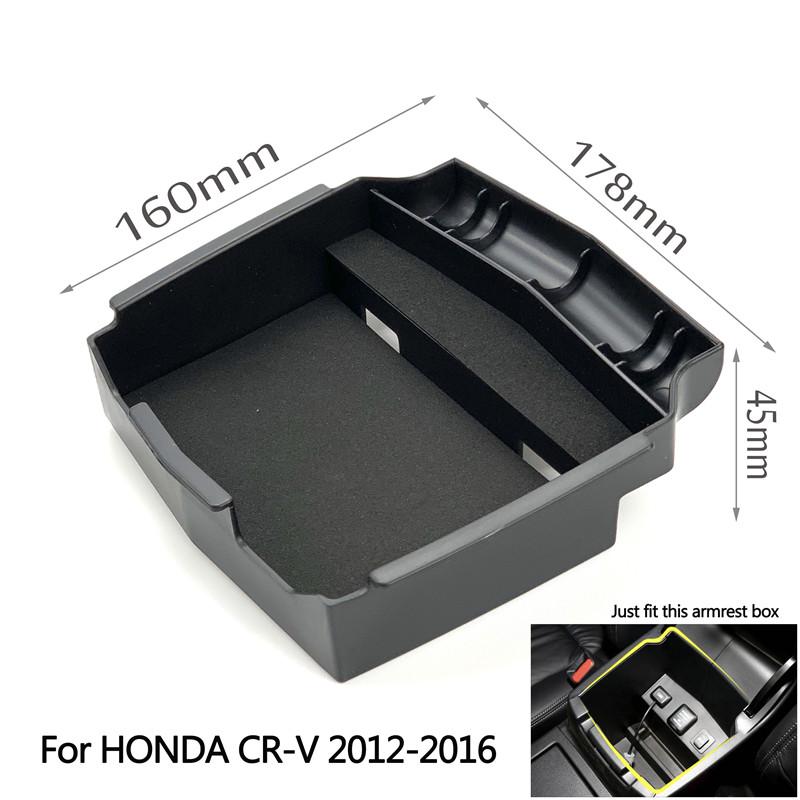 For HONDA CR-V CRV JADE Spirior AVANCIER UR-V City Civic Accord Car Styling Central Armrest Console Glove Tray Pallet Container