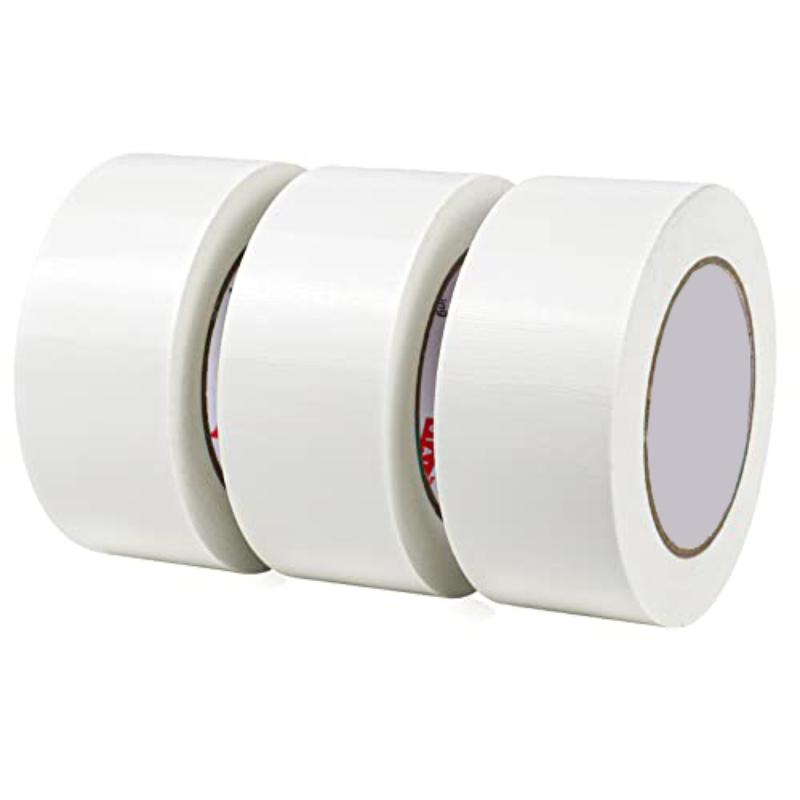 Heavy Duty White Duct Tape, 2 Inches X 30 Yards, 8.27 Mil Thickness, Strong, Flexible, No Residue, for Repairs, Industrial